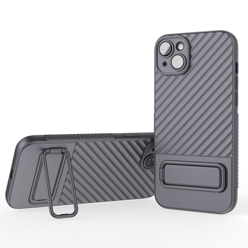 For iPhone 14 Plus Anti-drop Phone Case Kickstand Rugged TPU Cover with Camera Lens Protector For iPhone 14 Plus Anti-drop Phone Case Kickstand Rugged TPU Cover with Camera Lens Protector